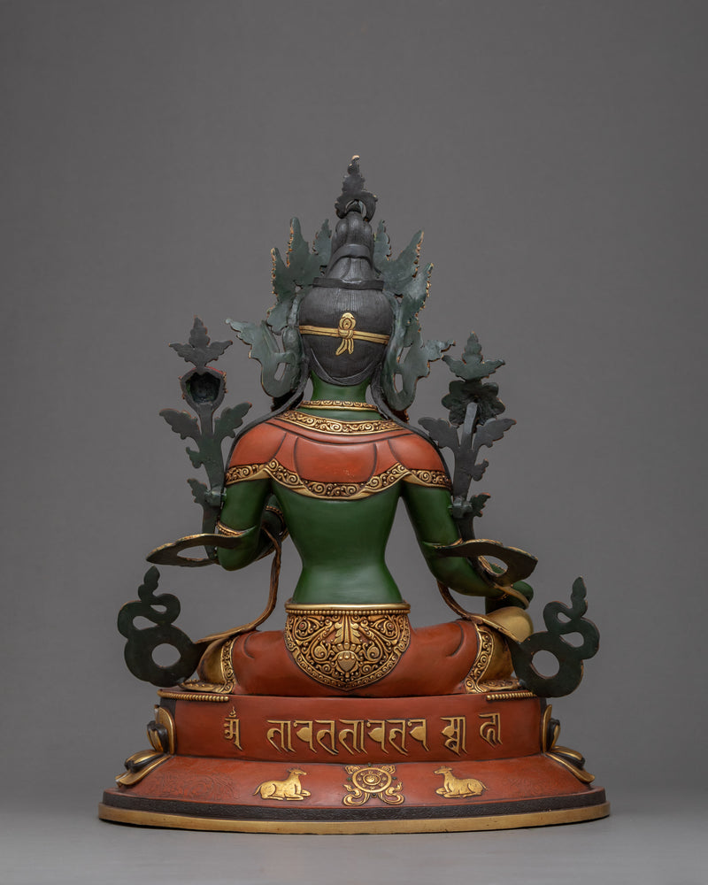 Green Tara Meditation Statue | Traditional Himalayan Art of Nepal