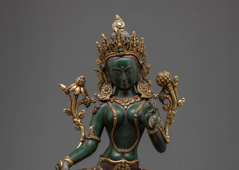 Green Tara Statue | Art of Nepal