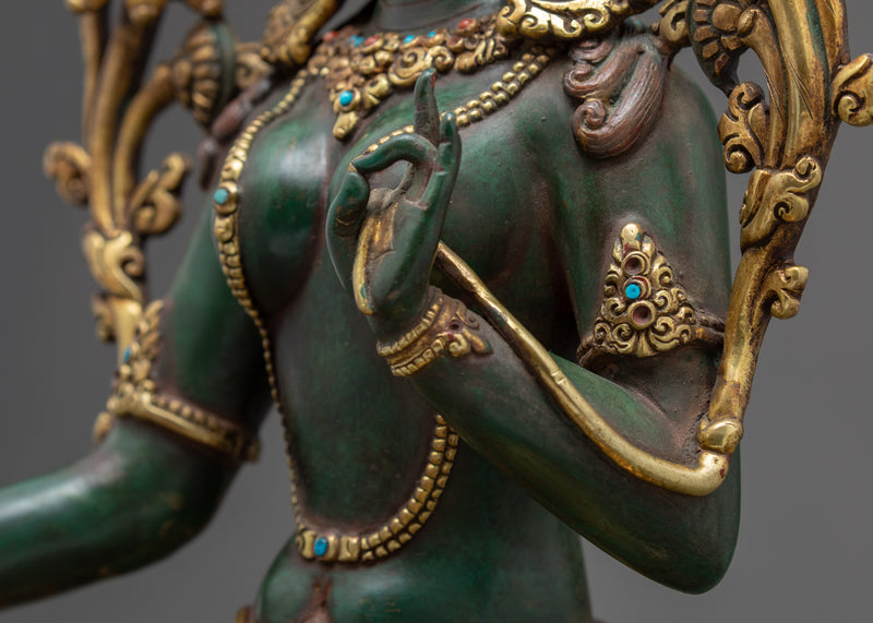 Green Tara Statue | Art of Nepal