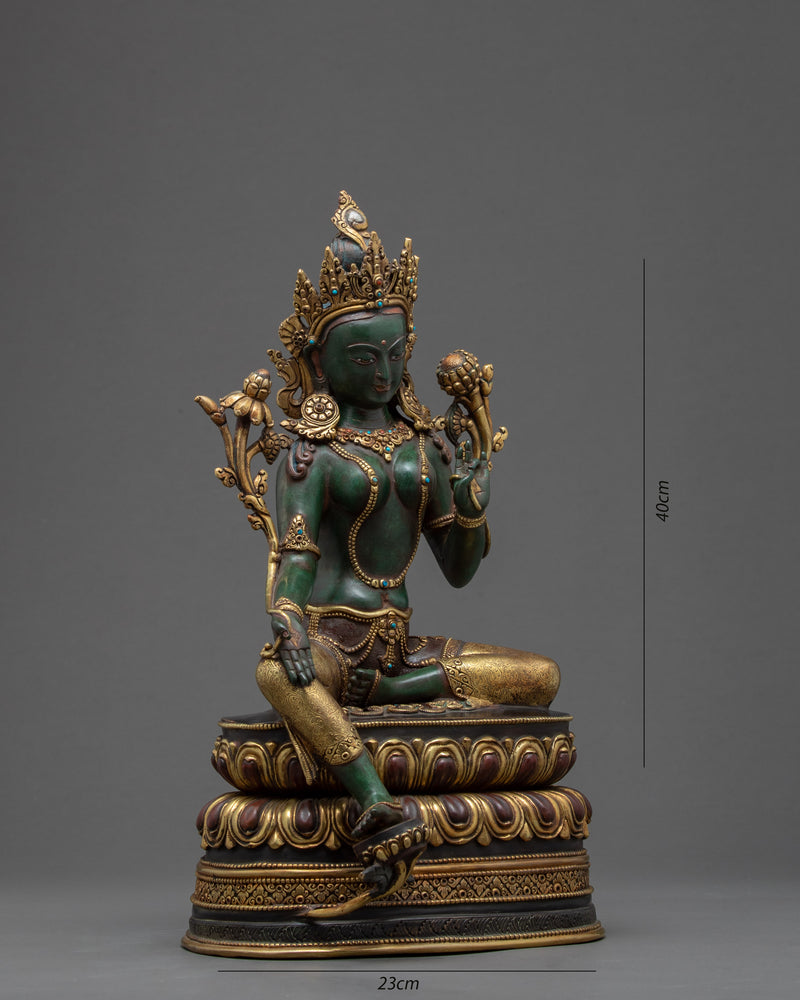 Green Tara Statue | Art of Nepal