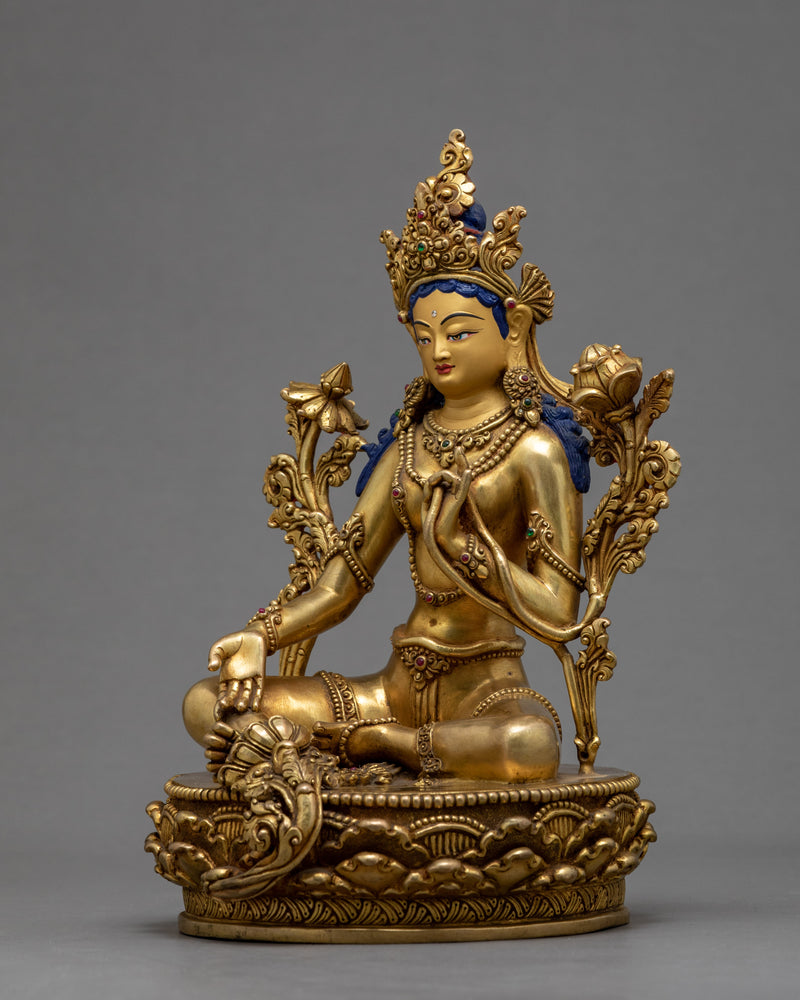 Green Tara Goddess | Meditational Deity | Buddhist Statue