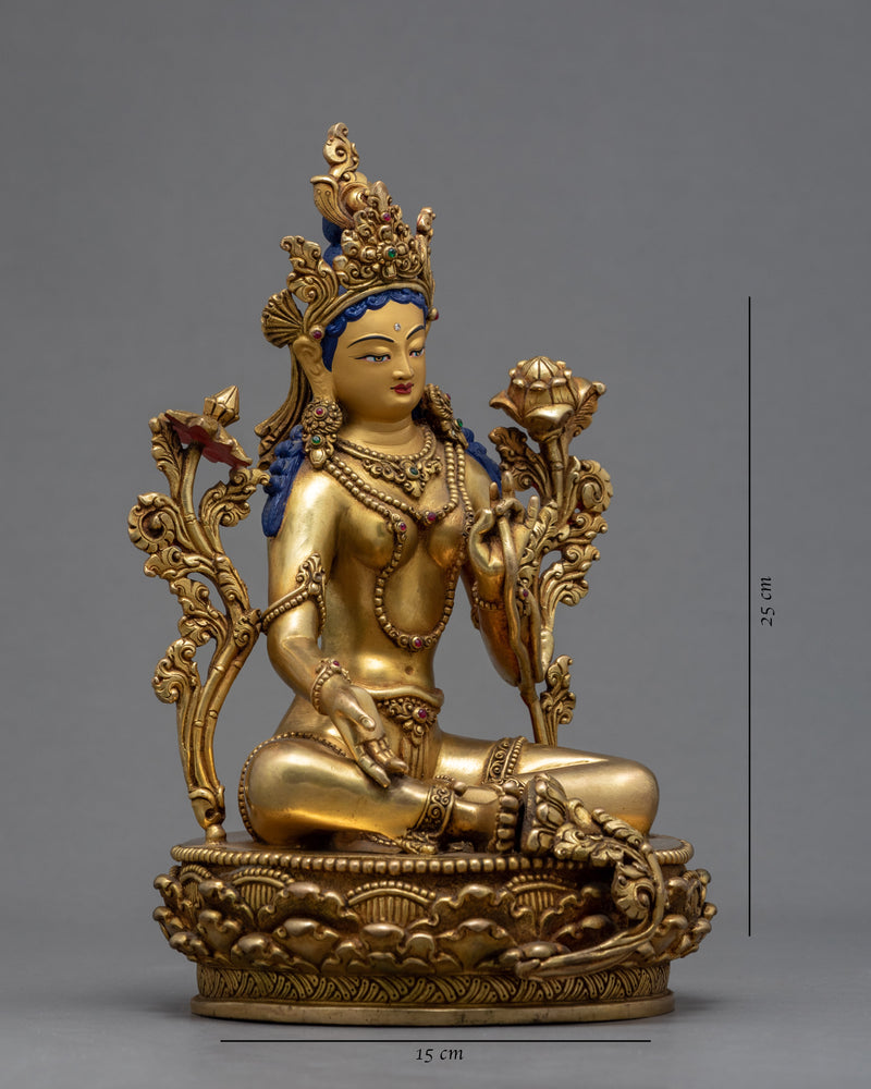 Green Tara Goddess | Meditational Deity | Buddhist Statue