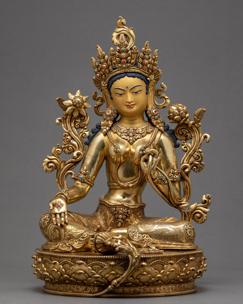 Green Tara Bodhisattva Statue