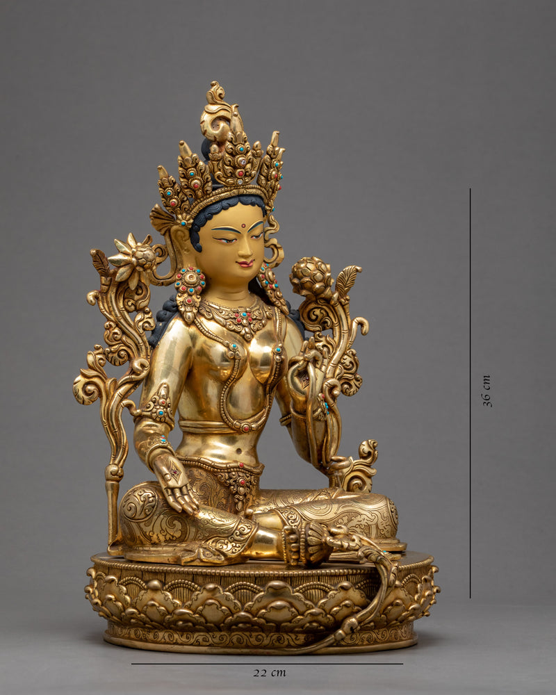 Green Tara Bodhisattva | Buddhist Mother Deity Statue