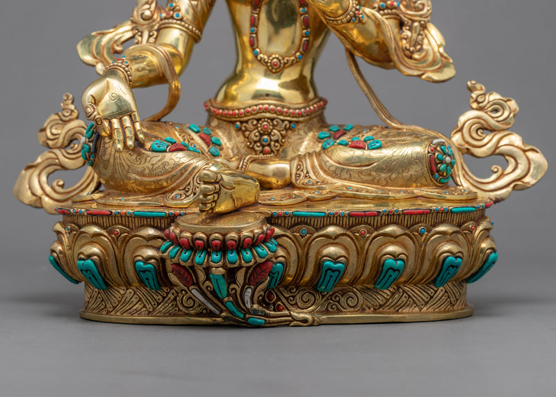 Green Tara Sculpture | Mother Tara Art Nepal