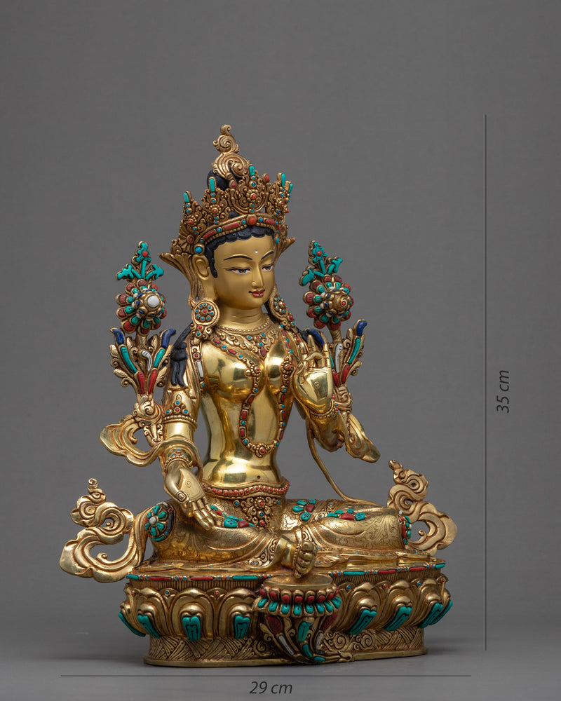 Green Tara Sculpture | Mother Tara Art Nepal