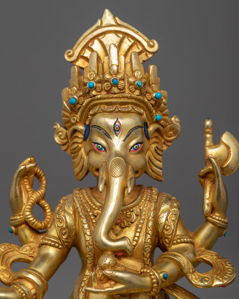 Ancient Ganesh Statue | Buddhist Deity Vināyaka