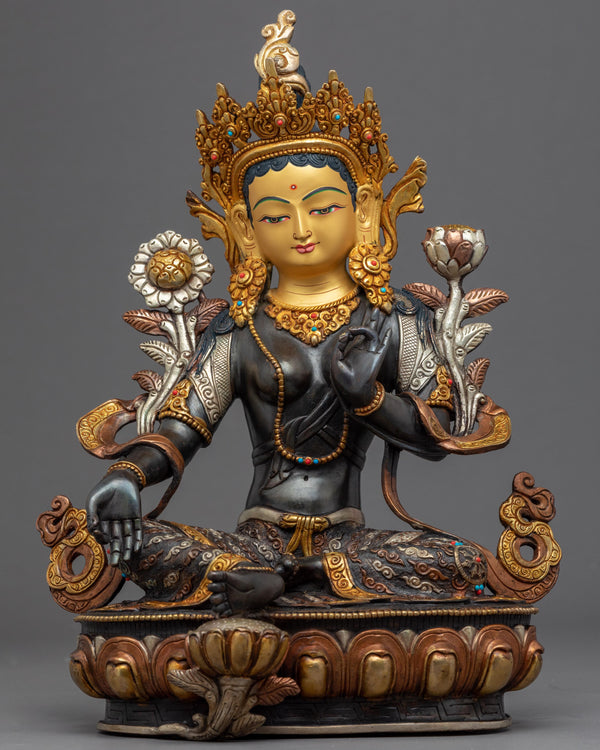 Green Tara Nepal Sculpture