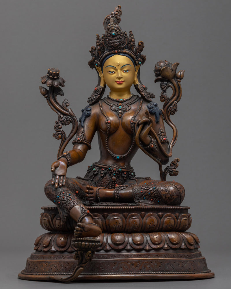 Sculpture of Green Tara Nepal