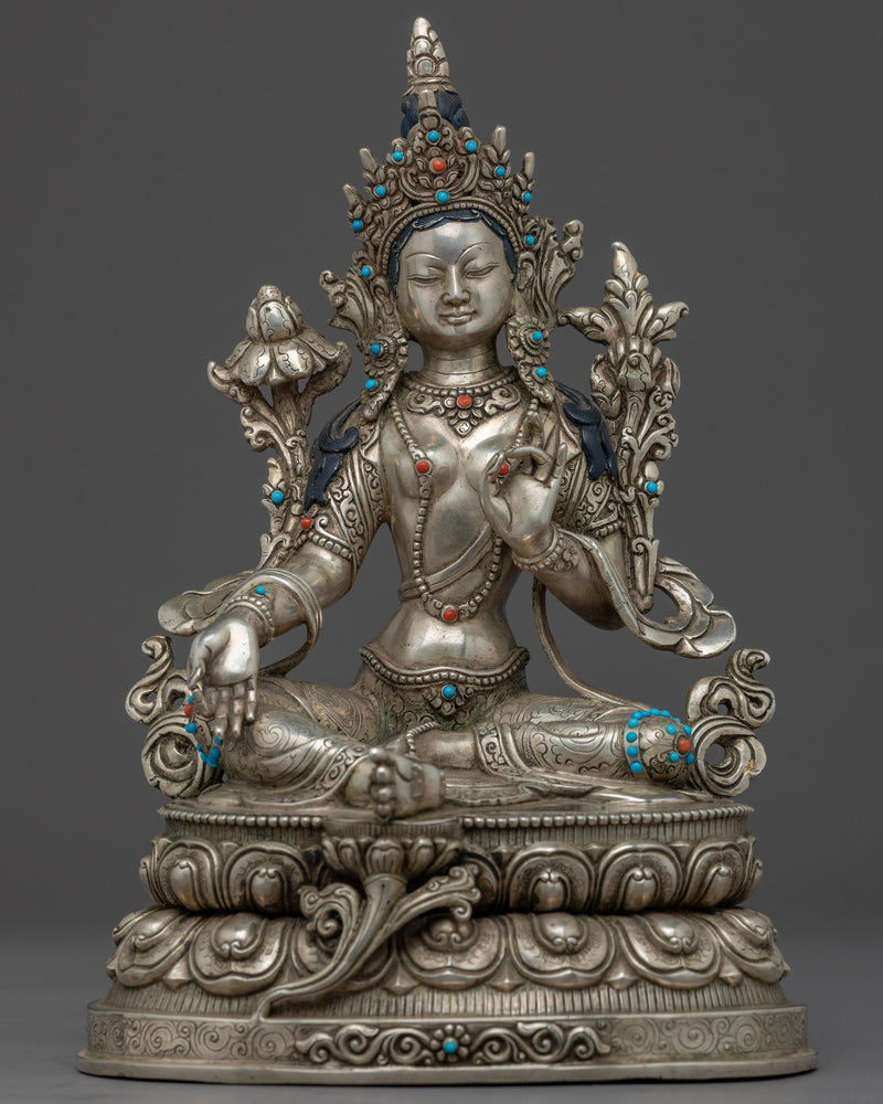 Buddha Art Green Tara Sculpture