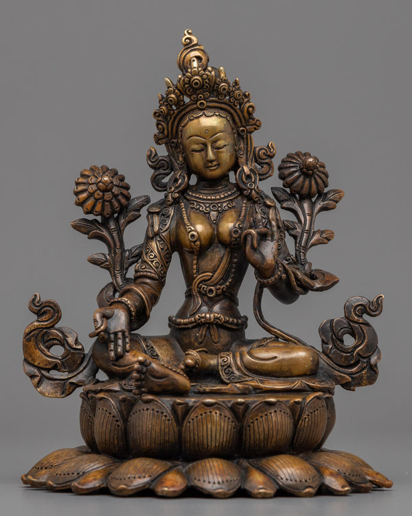 green tara statue 