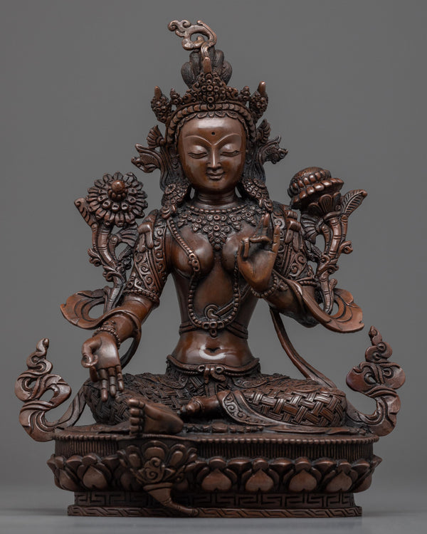 green tara garden statue