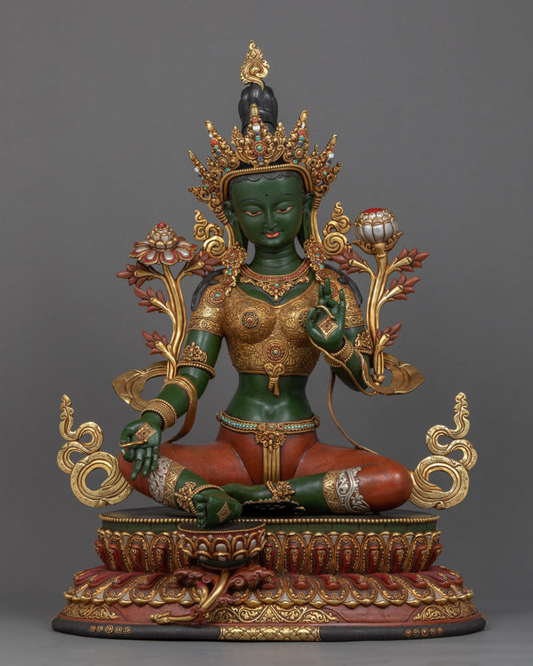 Buddha Green Tara Statue