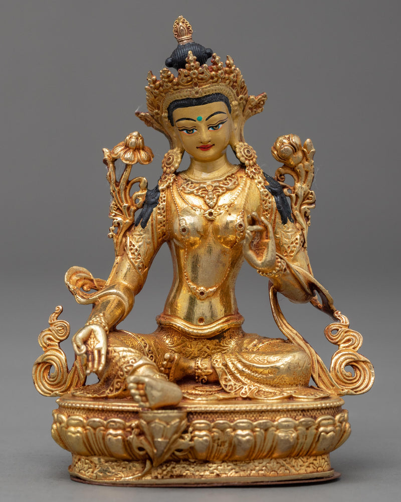 Mini Green Tara Statue