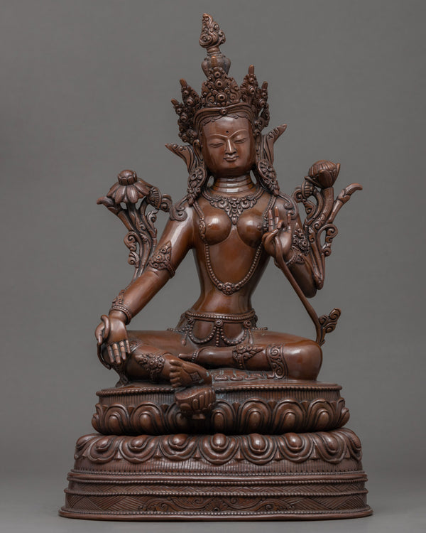 Goddess Green Tara Sculpture