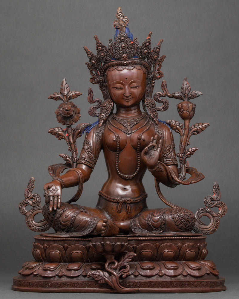 green tara nepal sculpture