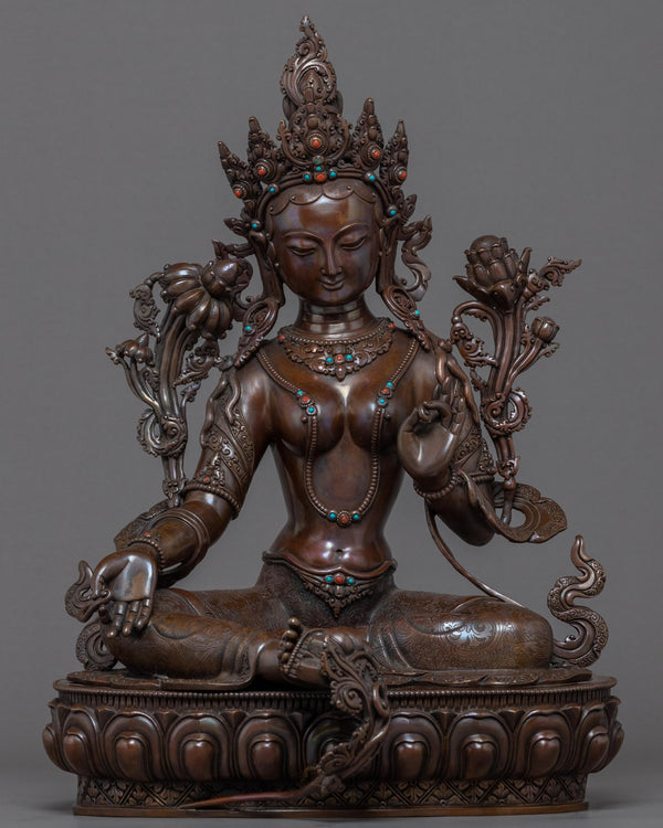 Green Tara Indoor Sculpture