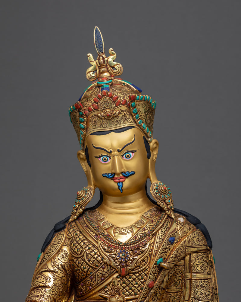 Lord Padmasambhava Guru Rinpoche Statue | Himalayan Tibetan Artwork