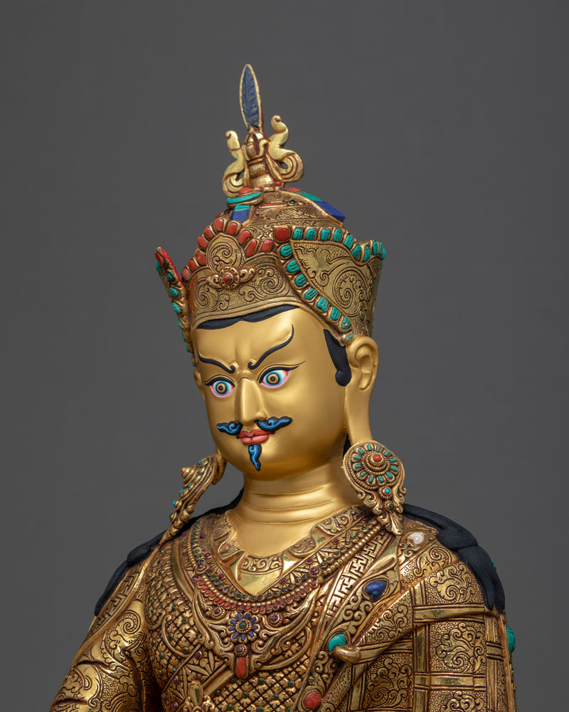 Lord Padmasambhava Guru Rinpoche Statue | Himalayan Tibetan Artwork