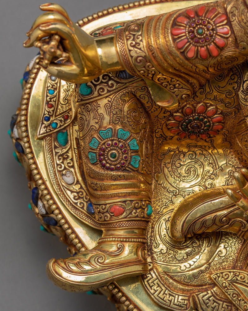 Lord Padmasambhava Guru Rinpoche Statue | Himalayan Tibetan Artwork