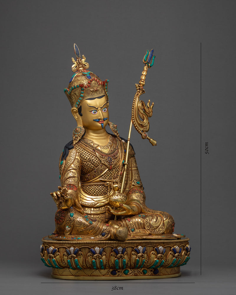 Lord Padmasambhava Guru Rinpoche Statue | Himalayan Tibetan Artwork