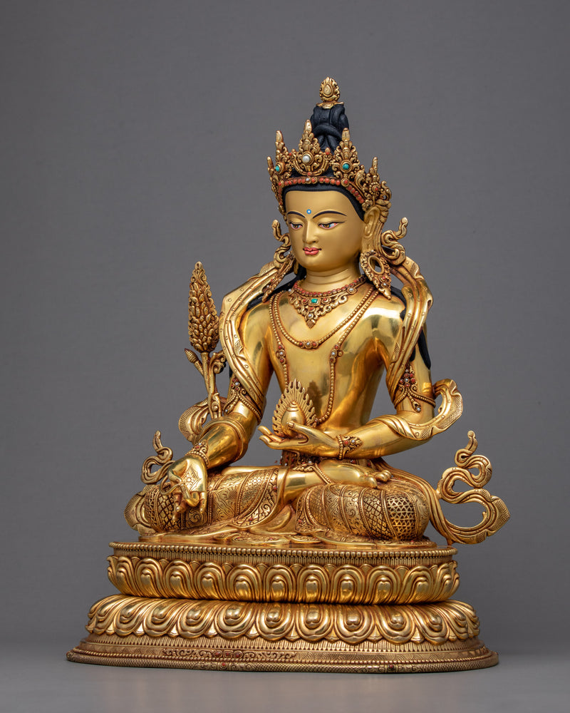 Ksitigarbha Statue | Tibetan Bodhisattva Sculpture