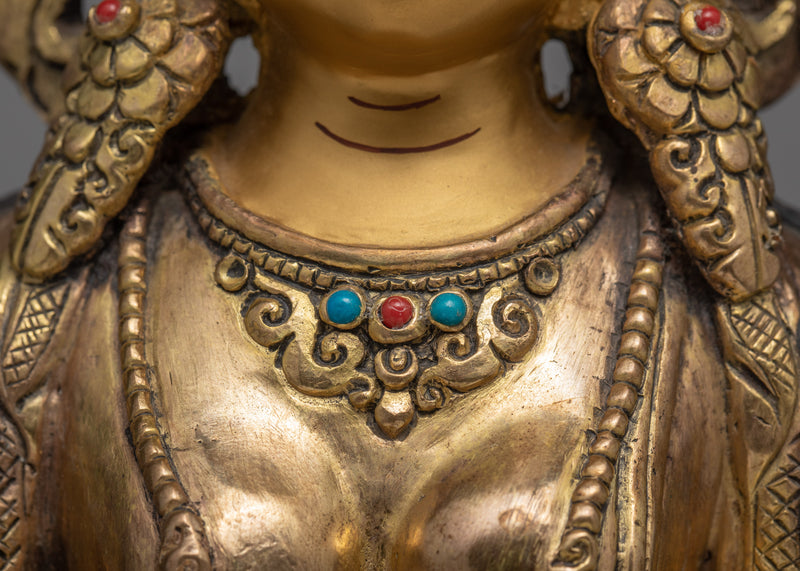 Ksitigarbha Statue |  Traditional Bodhisattva Sculpture | Womb Of The Earth