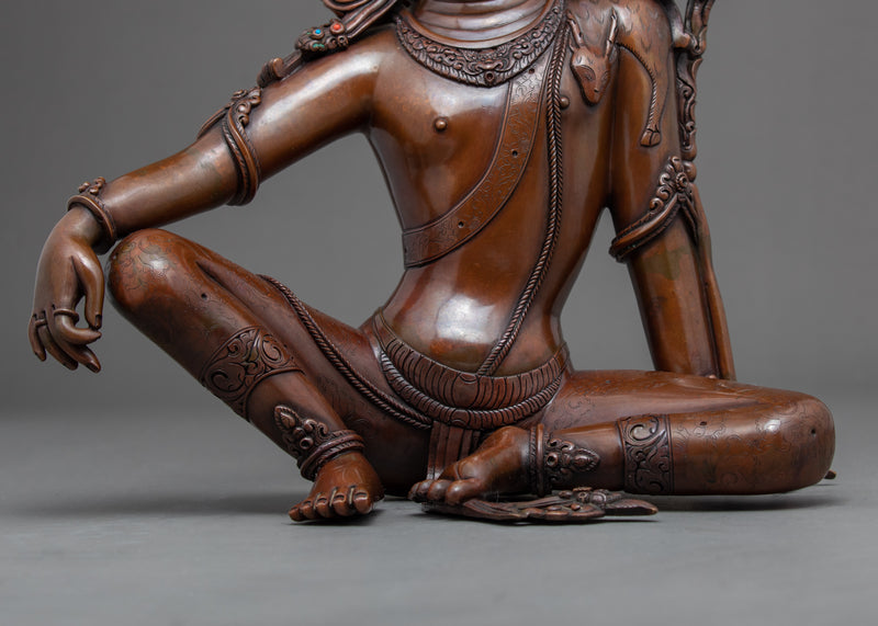 Rare Lokeshwor Statue | Traditional Tibetan Art