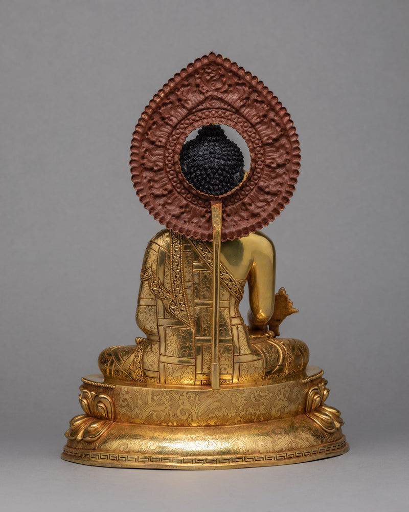 Healing Buddha Statue | Gilded in 24K Gold | Tibetan Art