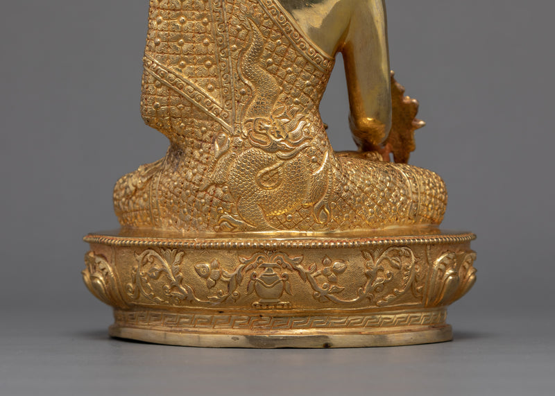 Medicine Buddha Sculpture | Traditional Hand Carved Statue