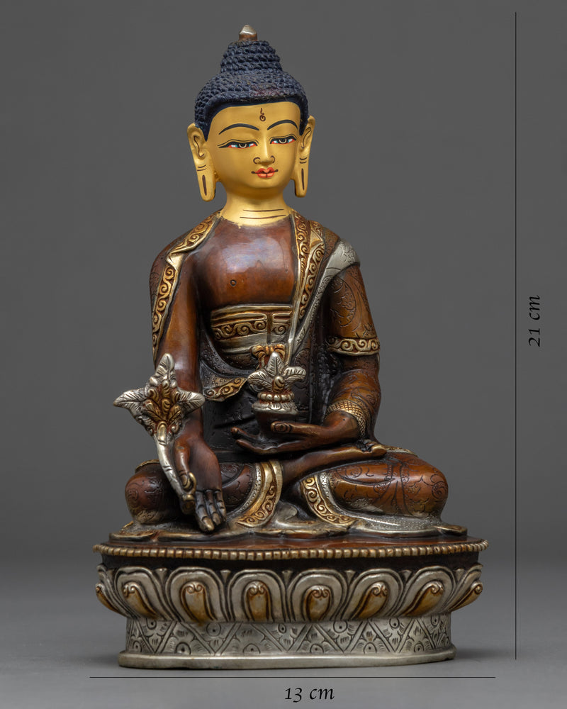 Medicine Buddha Healing Buddha Sculpture | Tibetan Buddhist Deity