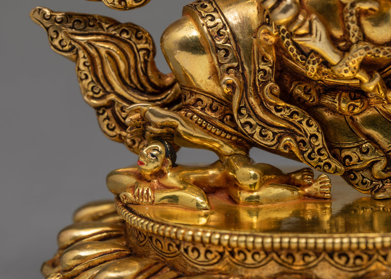 Mahakala Bernagchen | The Black Cloak | Gold Plated Handcrafted Statue