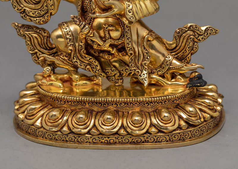 Mahakala Bernagchen | The Black Cloak | Gold Plated Handcrafted Statue