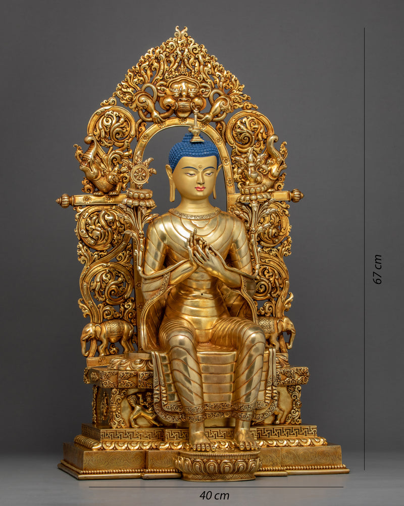 Indoor Maitreya Buddha Statue | Traditional Hand Carved Buddhist Art