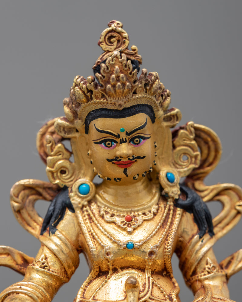 Mini Dzambhala Statue | Buddhist Wealth Deity Art