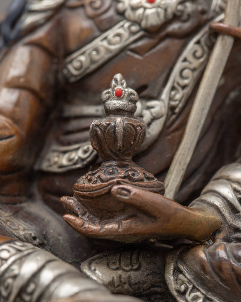 Mini Guru Rinpoche Sculpture | Traditional Himalayan Art