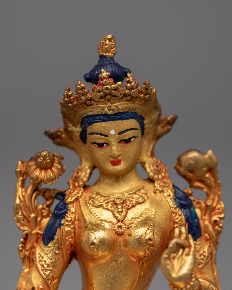 Green Tara Statue for Prosperity | Machine Made Buddhist Statue