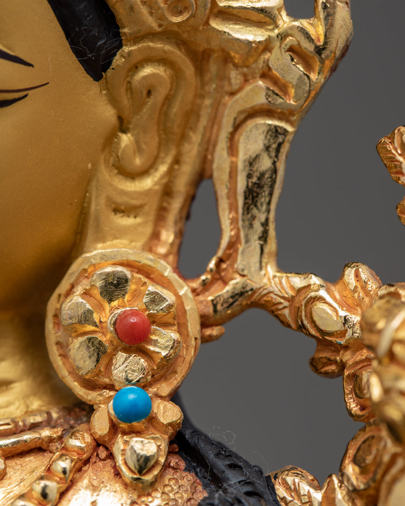 Manjushri Buddhist Sculpture | Traditional Hand Carved Statue