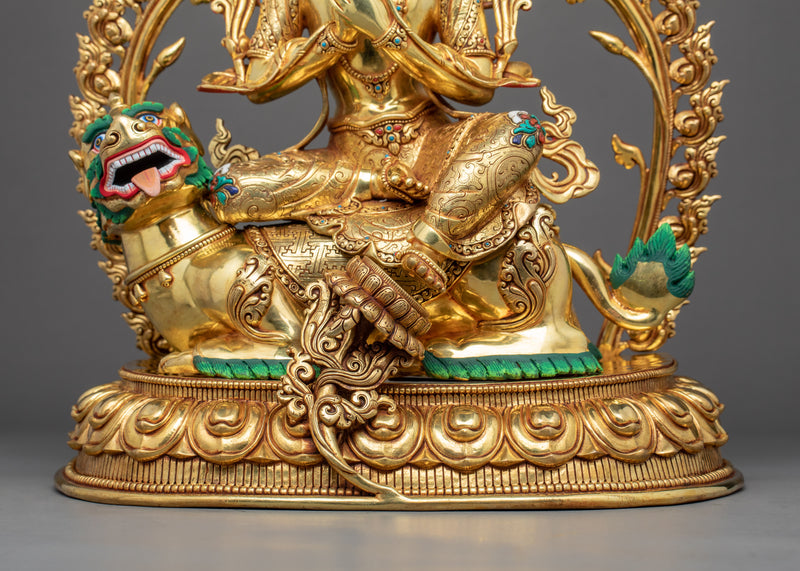 Bodhisattva Manjushri Deity Of Wisdom Sculpture | Himalayan Art Buddhist Deity