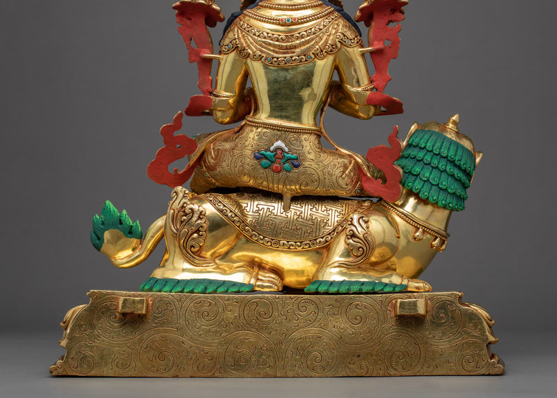 Bodhisattva Manjushri Deity Of Wisdom Sculpture | Himalayan Art Buddhist Deity