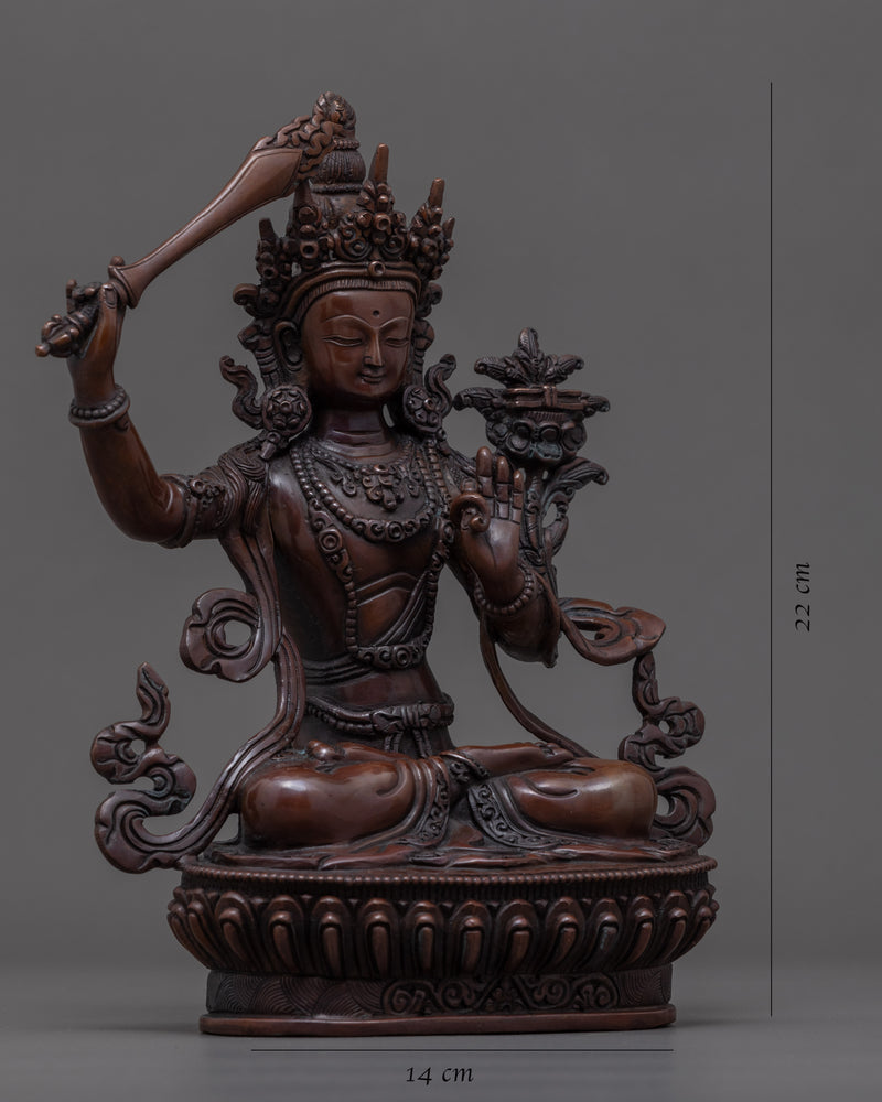 Manjushri Statue Nepal | Tibetan Himalayan Art