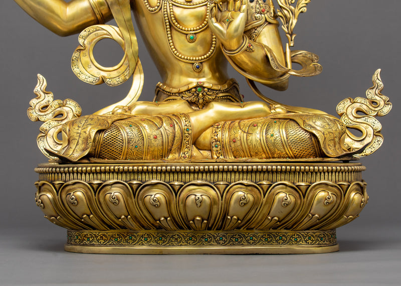 Manjushree Statue Art | Bodhisattva Buddhism Deity