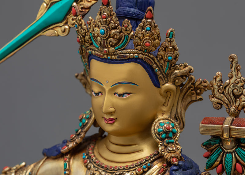 Tibetan Manjushri | Wisdom Buddha Handcarved Statue