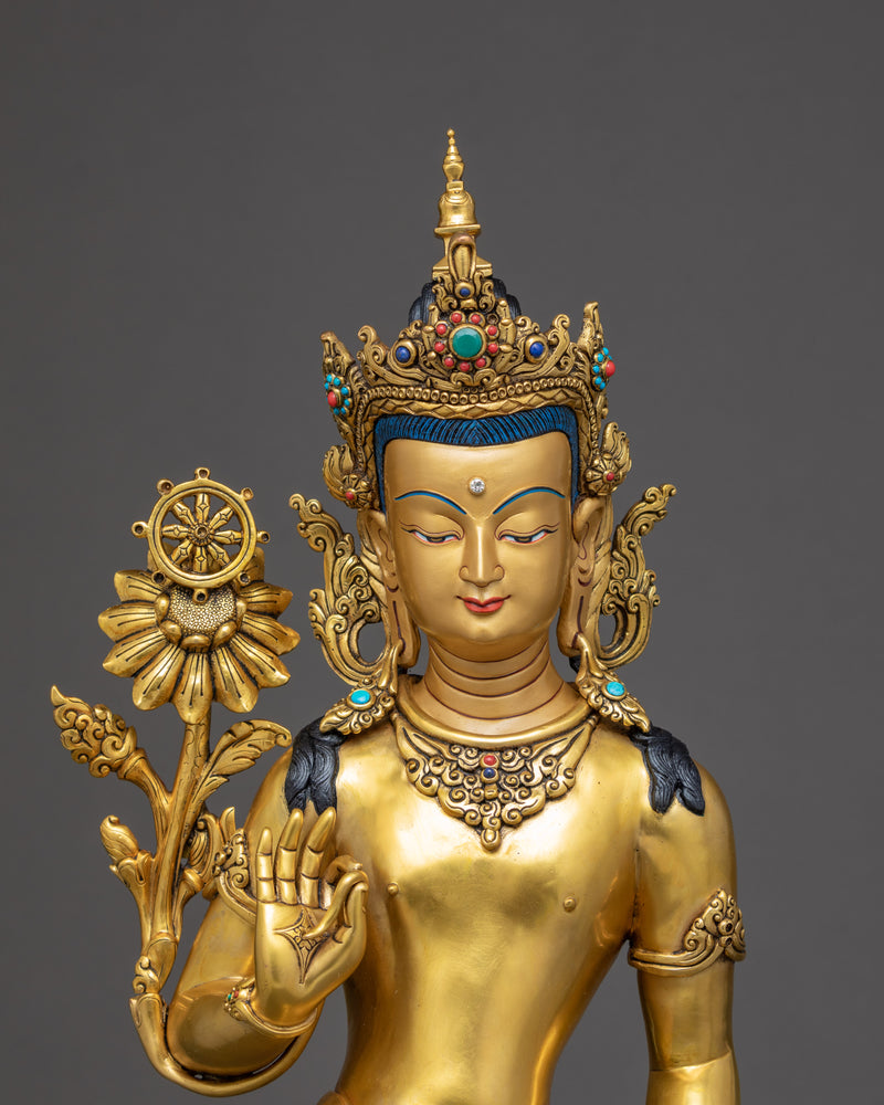 Standing Maitreya Buddha | Traditional Buddhist Art