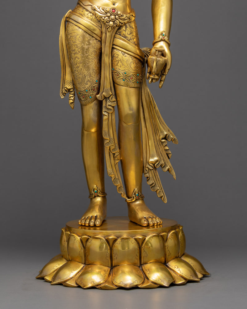 Standing Maitreya Buddha | Traditional Buddhist Art