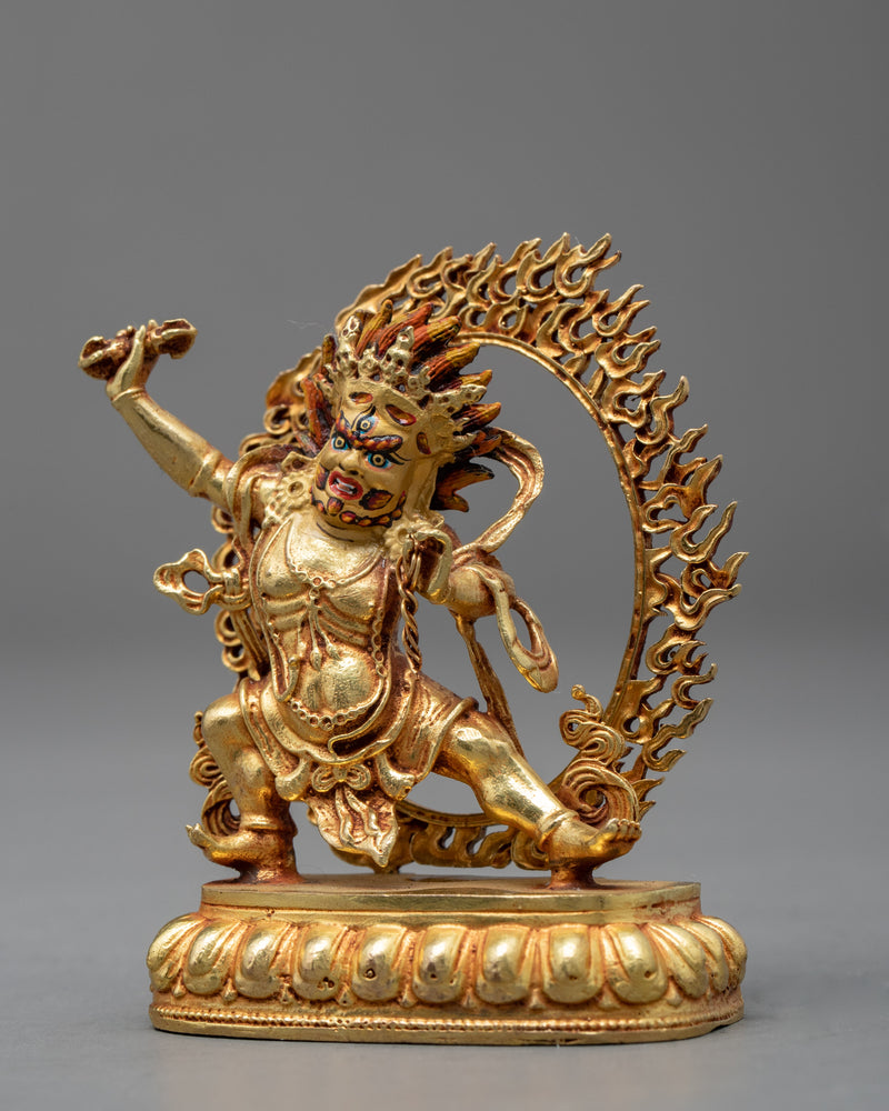 Vajrapani Mini Statue | Traditional Bodhisattva Art