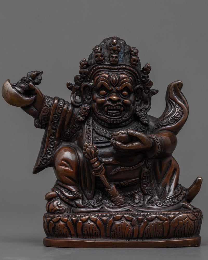 Mahakala Bernagchen The Black Cloak Handcrafted Statue 