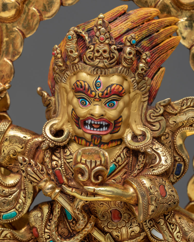 Mahakala Bernagchen | The Black Cloak Statue