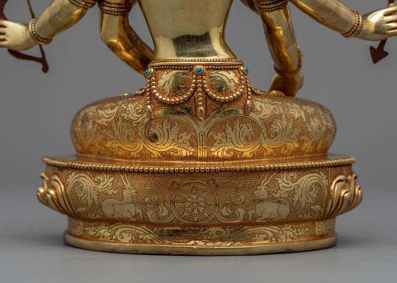 Golden Statue For Namgyalma Short Mantra | Deity for Long Life and Purification