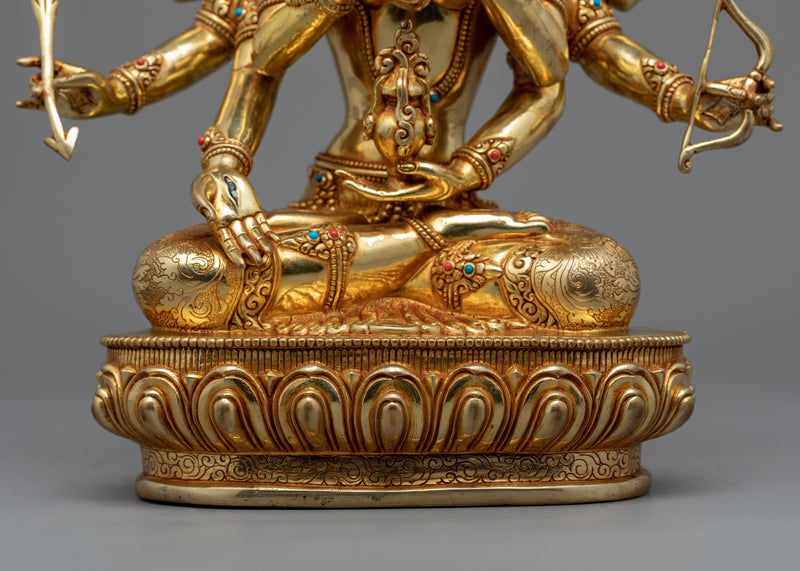 Golden Statue For Namgyalma Short Mantra | Deity for Long Life and Purification